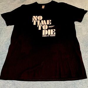 Men’s Tshirt No Time To Die James Bond Movie Size L